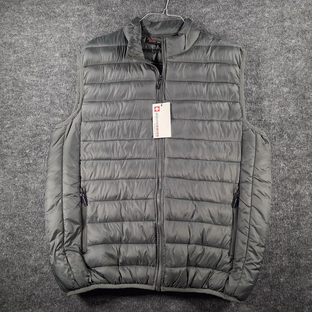 Alpine Swiss Men's Green Vest